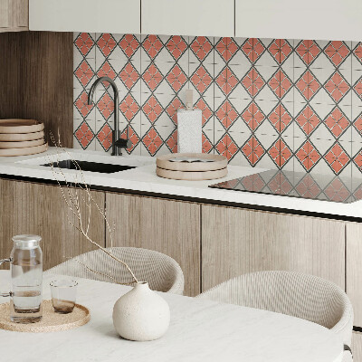 Płyta na ścianę Wzór rombów w stylu geometrycznym