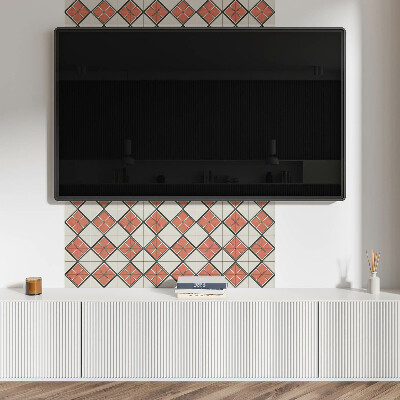 Płyta na ścianę Wzór rombów w stylu geometrycznym