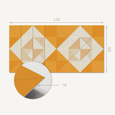 Panel winylowy Wzór rombowy w geometrycznej formie