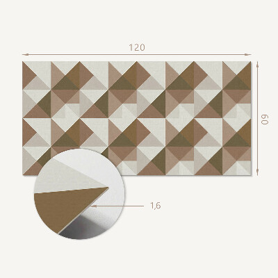 Płyta na ścianę Trójkątna geometria w stylu nowoczesnym