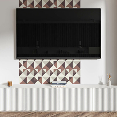 Panel winylowy Abstrakcyjne trójkąty w geometrycznym stylu