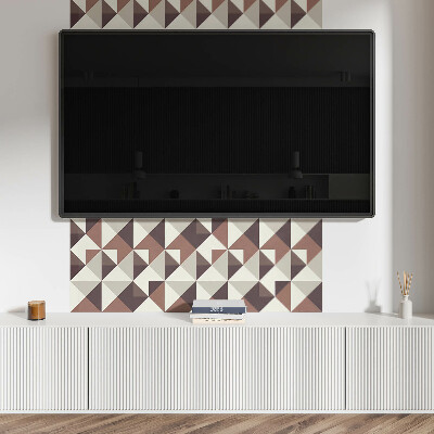 Panel winylowy Abstrakcyjne trójkąty w geometrycznym stylu