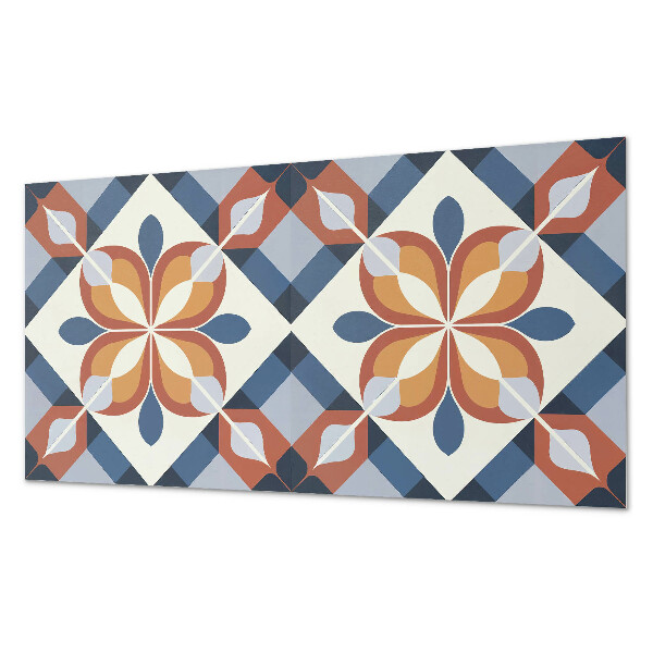 Panel winylowy Kwiatowy motyw w geometrycznym stylu