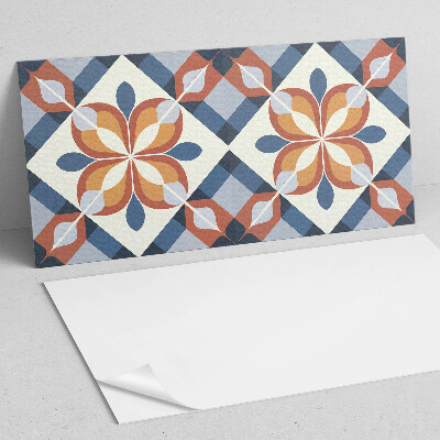 Panel winylowy Kwiatowy motyw w geometrycznym stylu