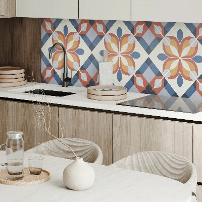 Panel winylowy Kwiatowy motyw w geometrycznym stylu