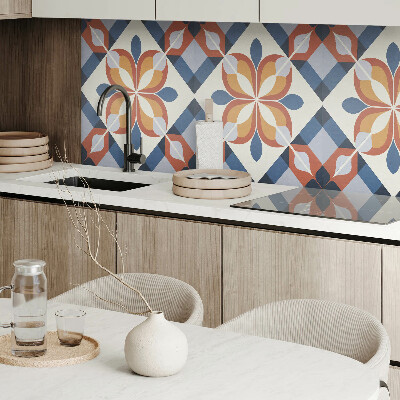 Panel winylowy Kwiatowy motyw w geometrycznym stylu