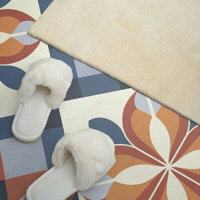 Panel winylowy Kwiatowy motyw w geometrycznym stylu
