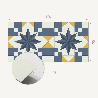 Panel winylowy Geometryczne kształty gwiazdy