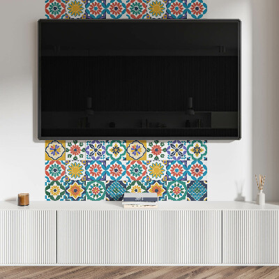 Panel winylowy Kwiatowo-geometryczne kompozycje