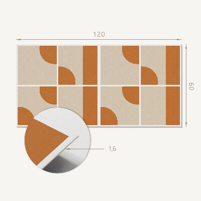 Płyta na ścianę Abstrakcyjne formy geometryczne