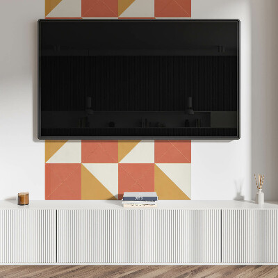 Panel ścienny Ciepłe geometryczne wzory