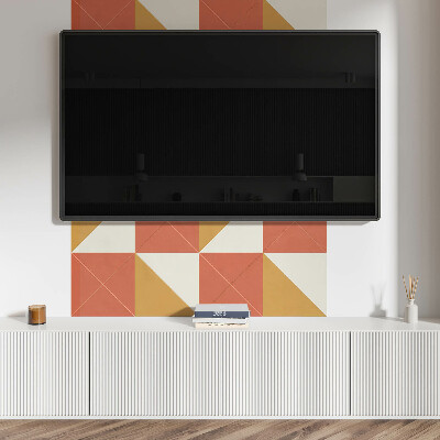 Panel ścienny Ciepłe geometryczne wzory
