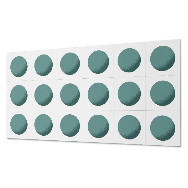 Panel winylowy Okręgi geometryczne w kratce