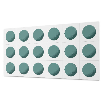 Panel winylowy Okręgi geometryczne w kratce