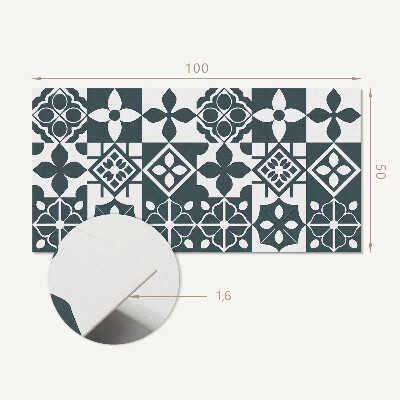Panel winylowy Geometryczne motywy w kafelkach