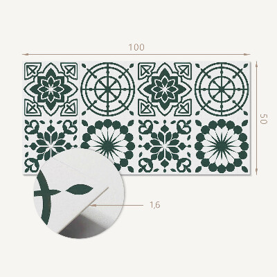 Płyta na ścianę Kwiatowo-geometryczny wzór