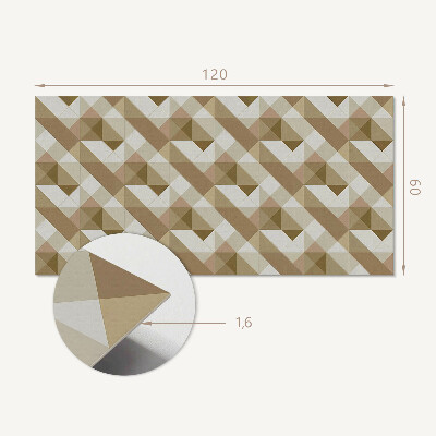 Płyta na ścianę Ziemne kształty w geometrycznym stylu