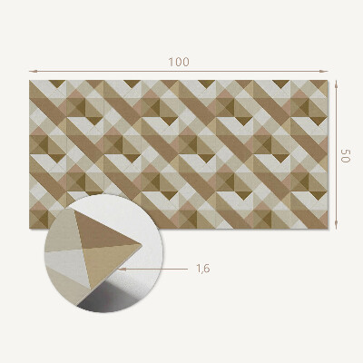 Płyta na ścianę Ziemne kształty w geometrycznym stylu