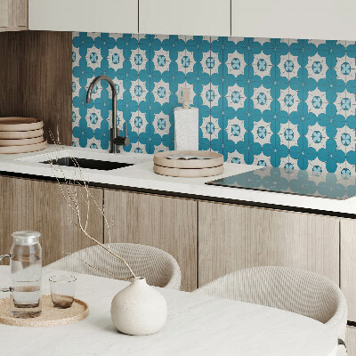 Panel winylowy Kwiatowy motyw w geometrycznych kształtach