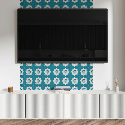 Panel winylowy Kwiatowy motyw w geometrycznych kształtach
