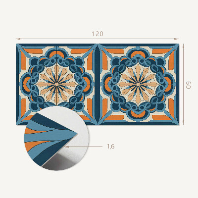 Panel ścienny Kwiatowa mandala w harmonijnych kręgach