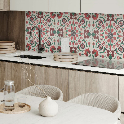 Panel winylowy Kwiatowa harmonia w symetrycznym stylu