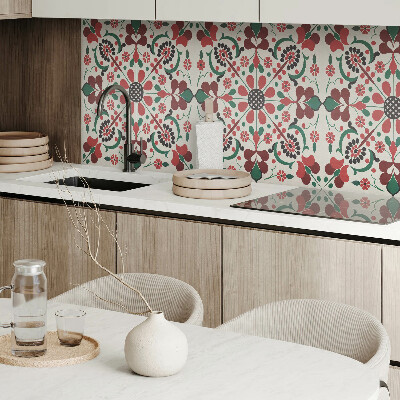 Panel winylowy Kwiatowa harmonia w symetrycznym stylu