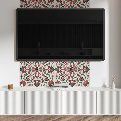 Panel winylowy Kwiatowa harmonia w symetrycznym stylu