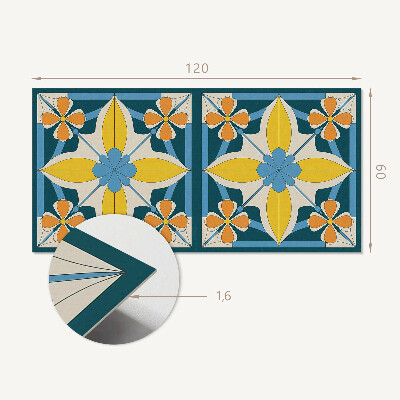 Płyta na ścianę Kwiatowa geometria