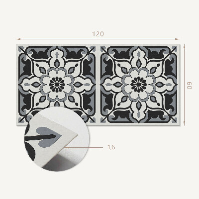 Panel winylowy Kwiatowy ornamentowy design
