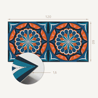 Panel ścienny Mandala z liściowym wzorem