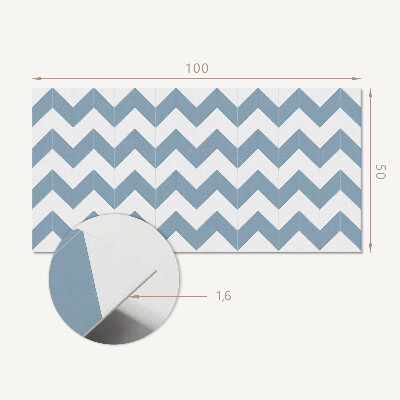 Panel ścienny Zygzakowy motyw graficzny