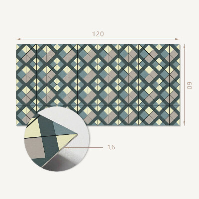 Panel winylowy Kratkowy wzór geometryczny