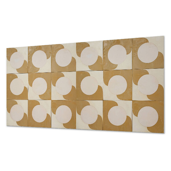 Panel ścienny Wzór geometrycznych kół i łuków