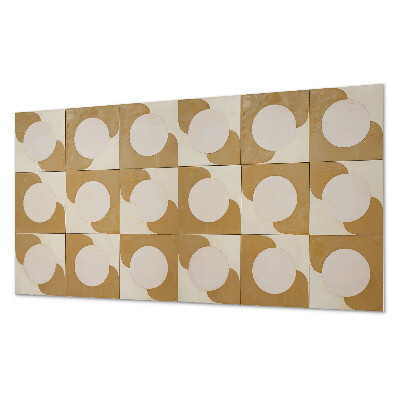 Panel ścienny Wzór geometrycznych kół i łuków
