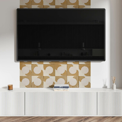 Panel ścienny Wzór geometrycznych kół i łuków