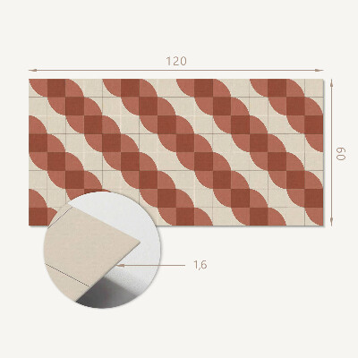 Panel winylowy Wzór falisty w geometrii