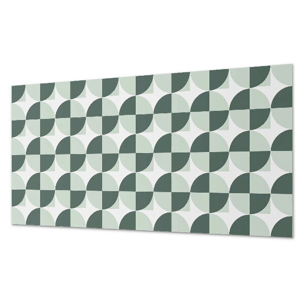 Płyta na ścianę Okręgi i kwadraty w geometrycznym stylu