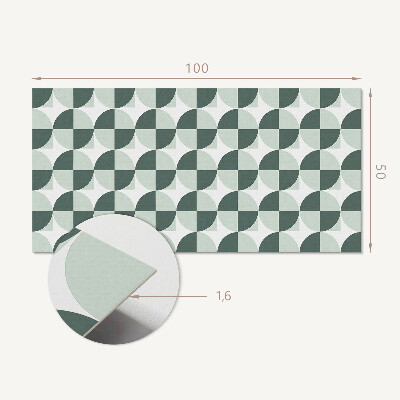 Płyta na ścianę Okręgi i kwadraty w geometrycznym stylu