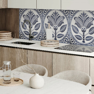 Panel ścienny Kwiatowy motyw w stylu ceramicznym
