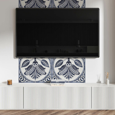 Panel ścienny Kwiatowy motyw w stylu ceramicznym