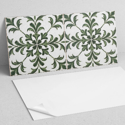 Panel winylowy Roślinny wzór na ceramice