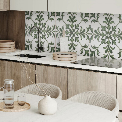 Panel winylowy Roślinny wzór na ceramice
