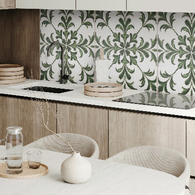 Panel winylowy Roślinny wzór na ceramice