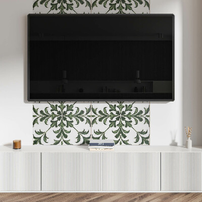 Panel winylowy Roślinny wzór na ceramice