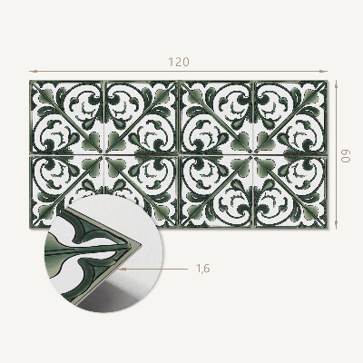Panel winylowy Roślinne ornamenty w pięknym zestawieniu