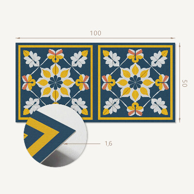 Panel winylowy Kwiatowa harmonia w symetrii