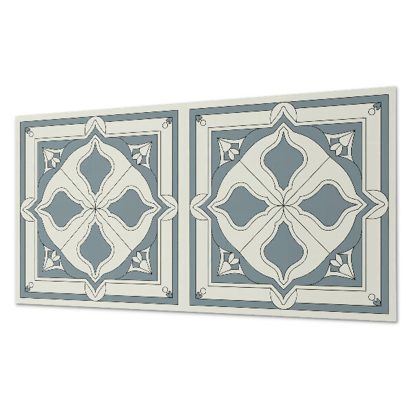 Płyta na ścianę Kwiatowy motyw na ceramice