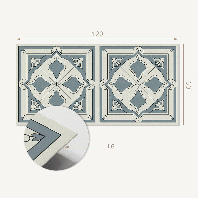 Płyta na ścianę Kwiatowy motyw na ceramice