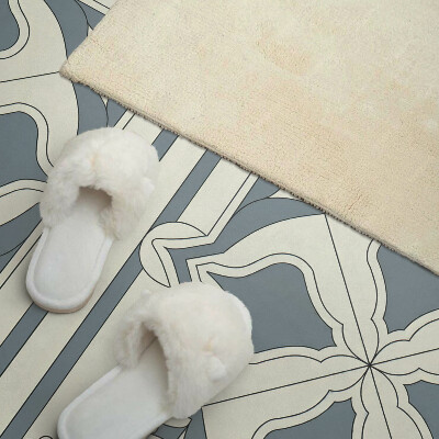 Płyta na ścianę Kwiatowy motyw na ceramice